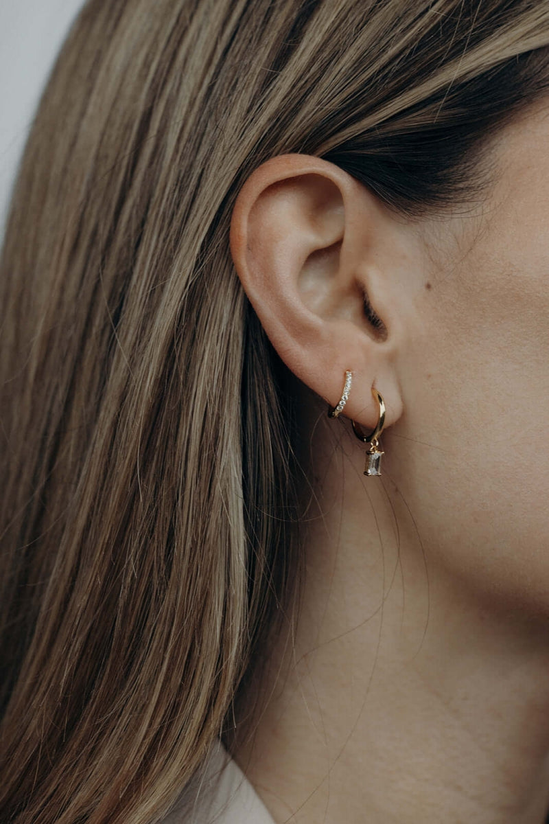 Oorbellen - Classic Drop White