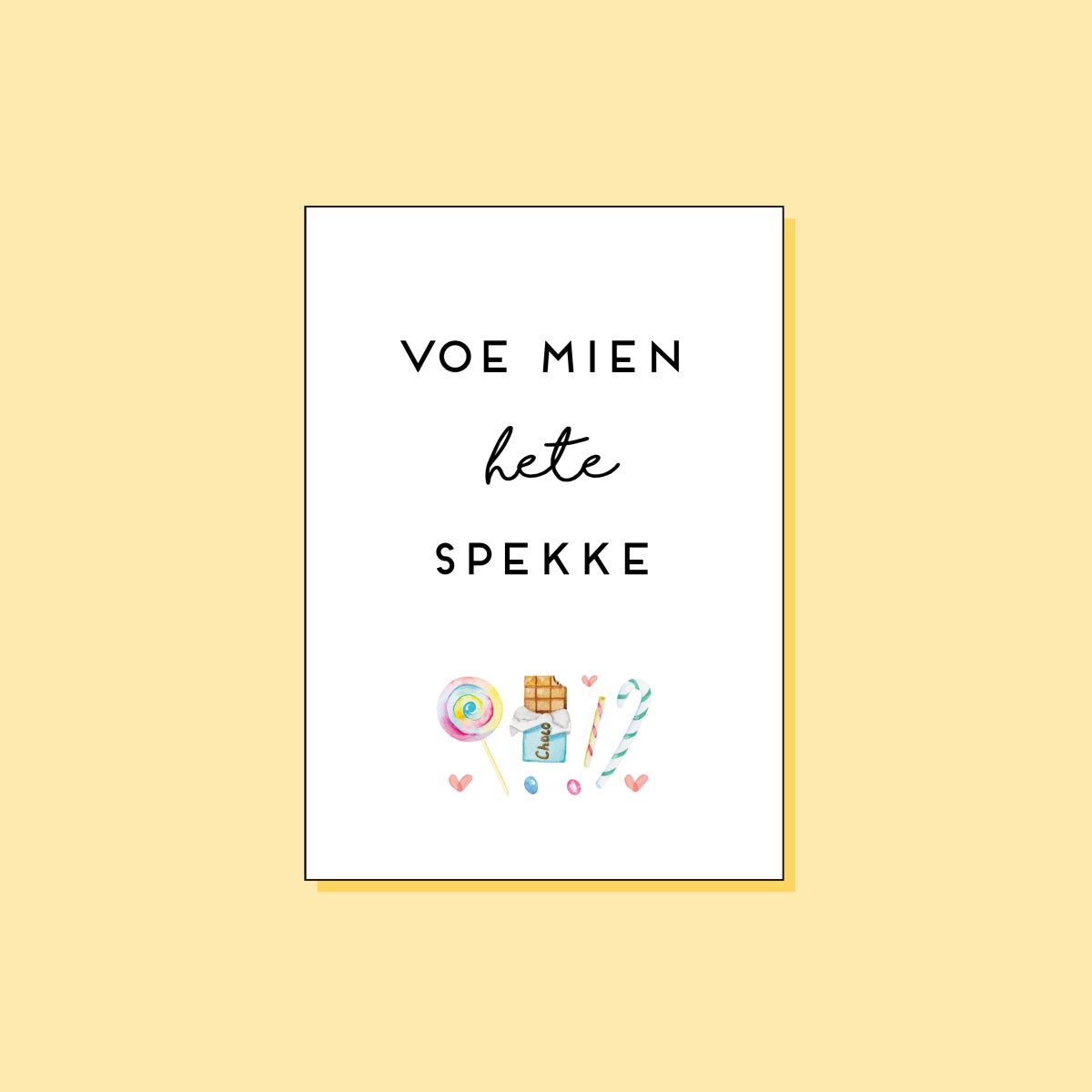 Voe mien hete spekke!