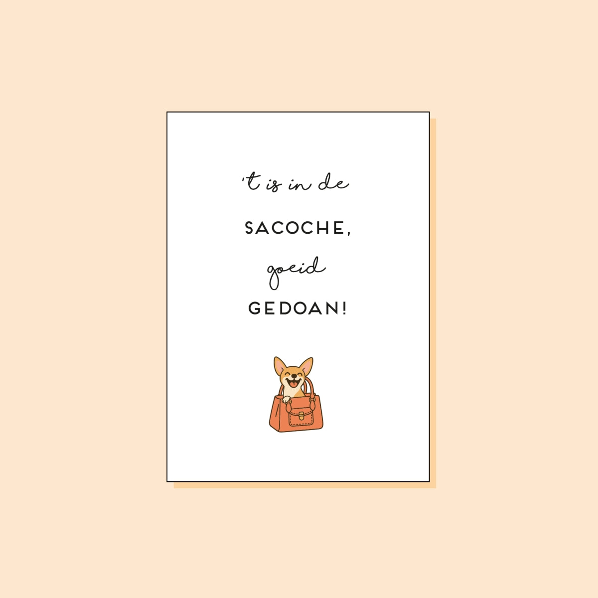 't is in de sacoche, goeid gedoan!