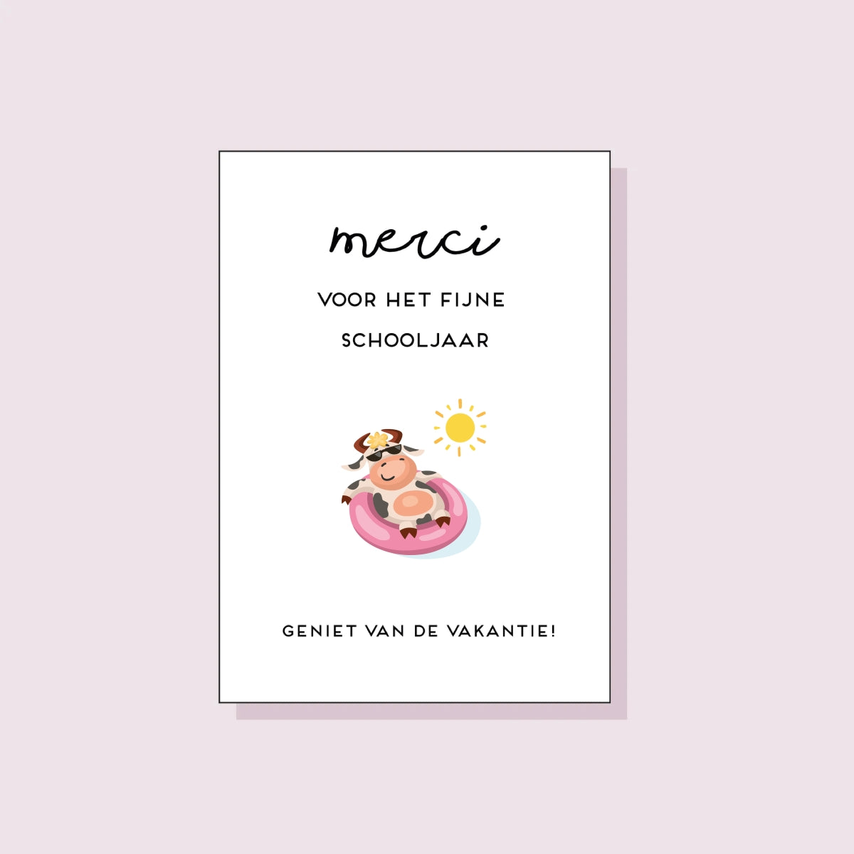 Merci voor het fijne schooljaar!