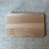 Houten broodplank met spreuk