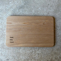 Houten broodplank met spreuk