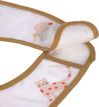 Waterbestendige slabbetjes - dieren (roze)