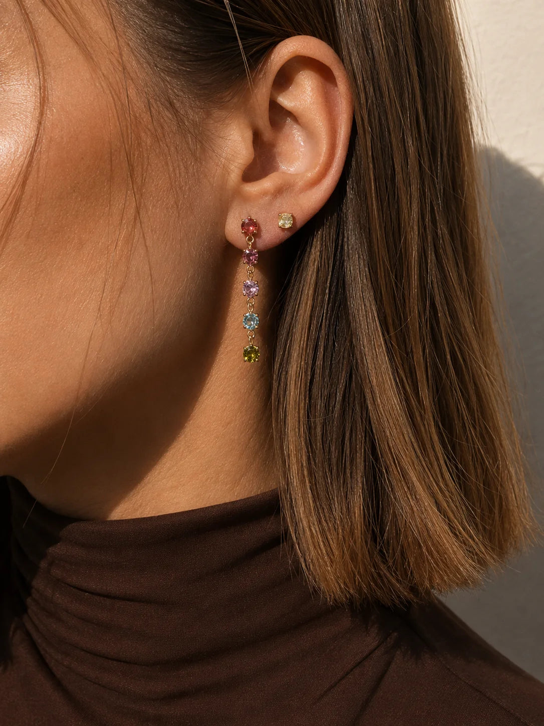 Oorbellen - Fringe multicolor