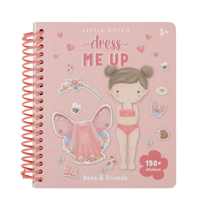 Aankleed- en stickerboek Rosa & Friends