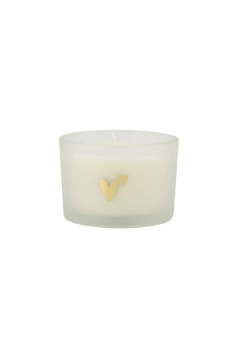 Geurkaars in wikkel - hartjes