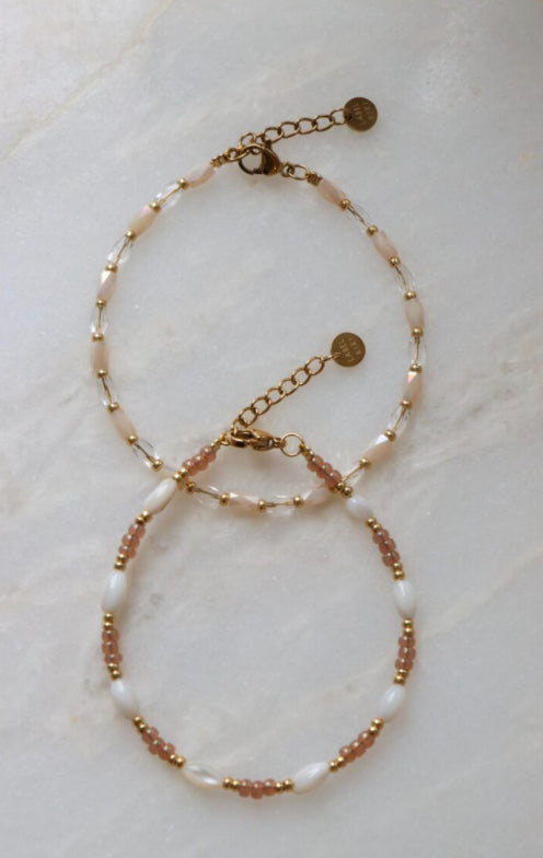 Armband - white drop