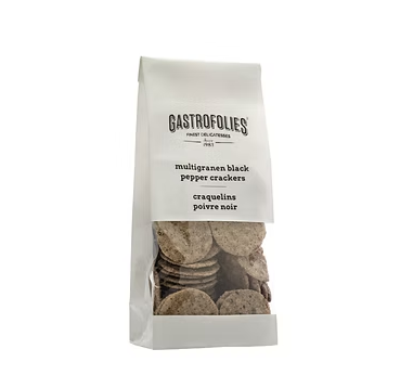 Black pepper crackers