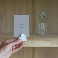 Kaartenhouder hartvorm - met jou is alles leuker