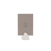 Kaartenhouder hartvorm - met jou is alles leuker