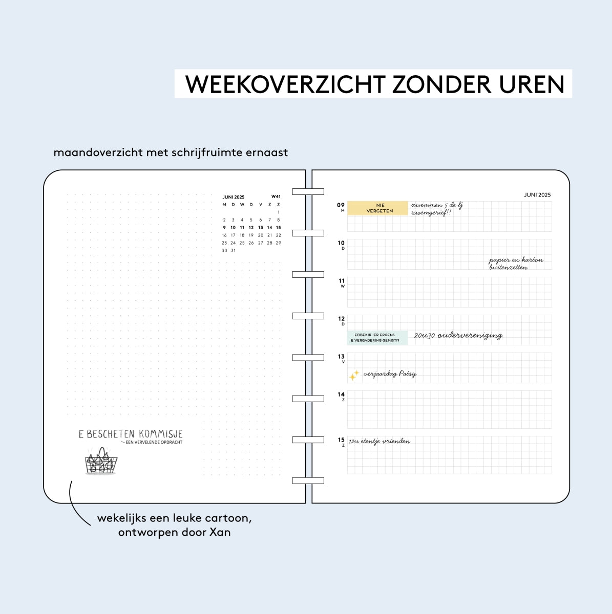 Schoolagenda Plan-da 25-26 - indeling zonder uur