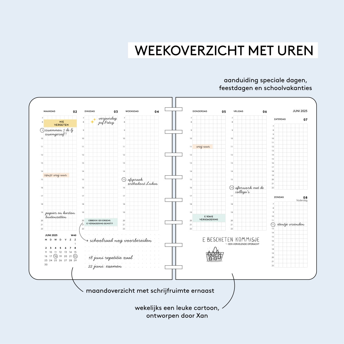 Schoolagenda Plan-da 25-26 - indeling per uur