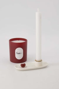 Geurkaars glas 'love'