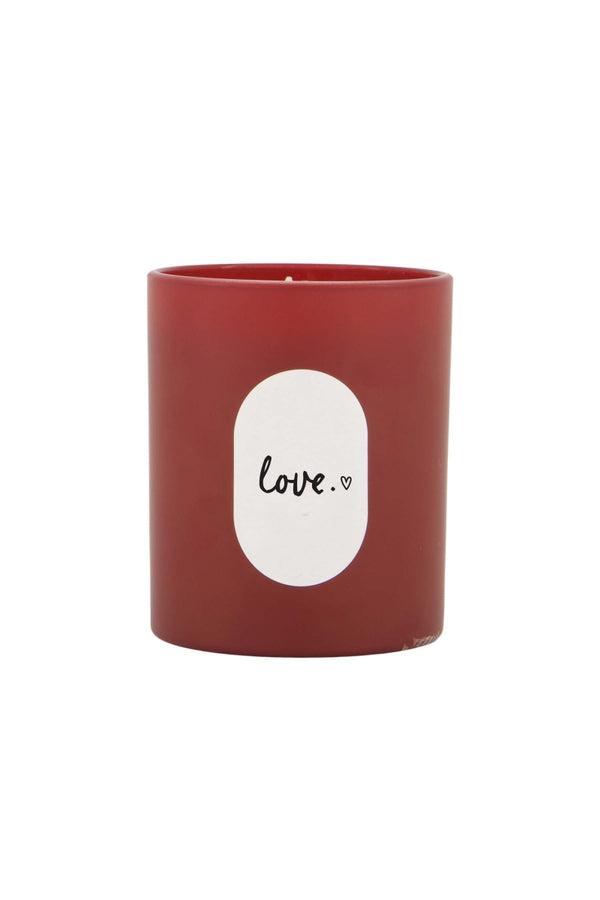 Geurkaars glas 'love'