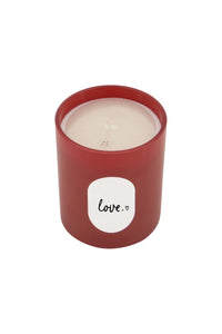 Geurkaars glas 'love'