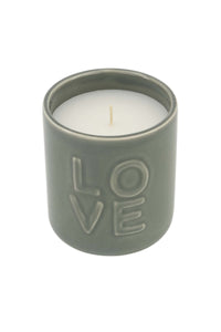 Geurkaars keramiek 'love'