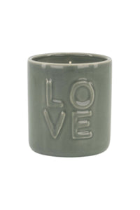Geurkaars keramiek 'love'