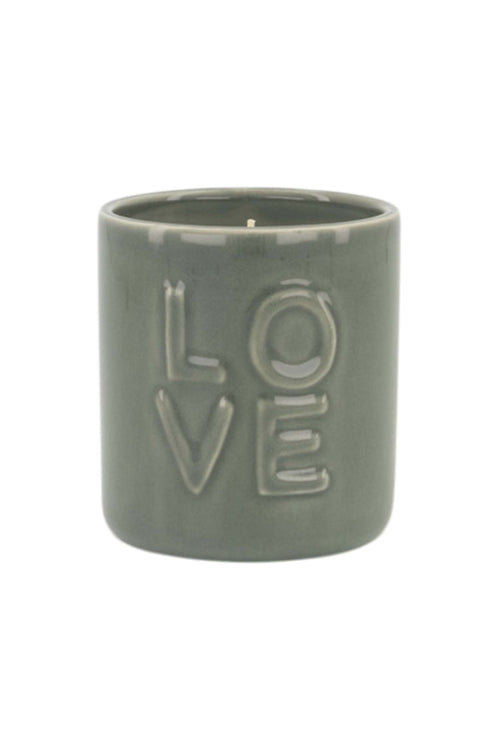 Geurkaars keramiek 'love'