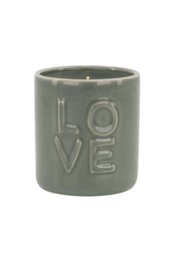 Geurkaars keramiek 'love'