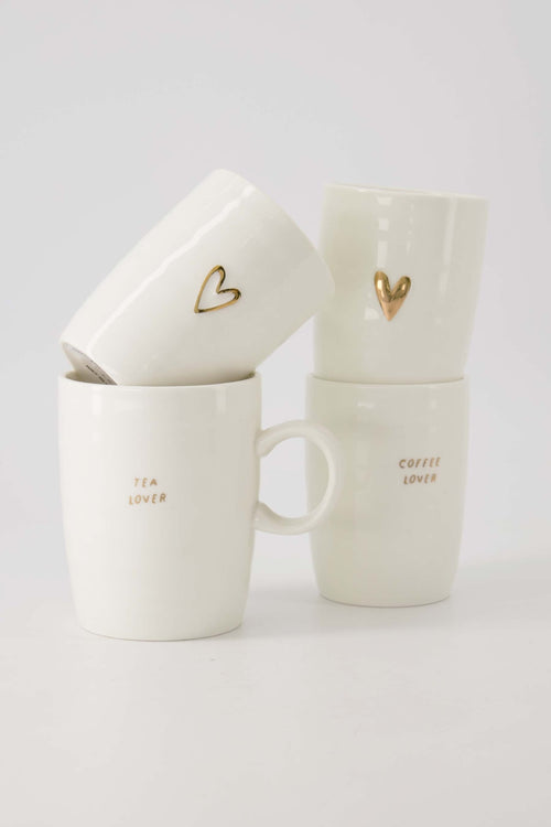 Koffiemok hartje goud