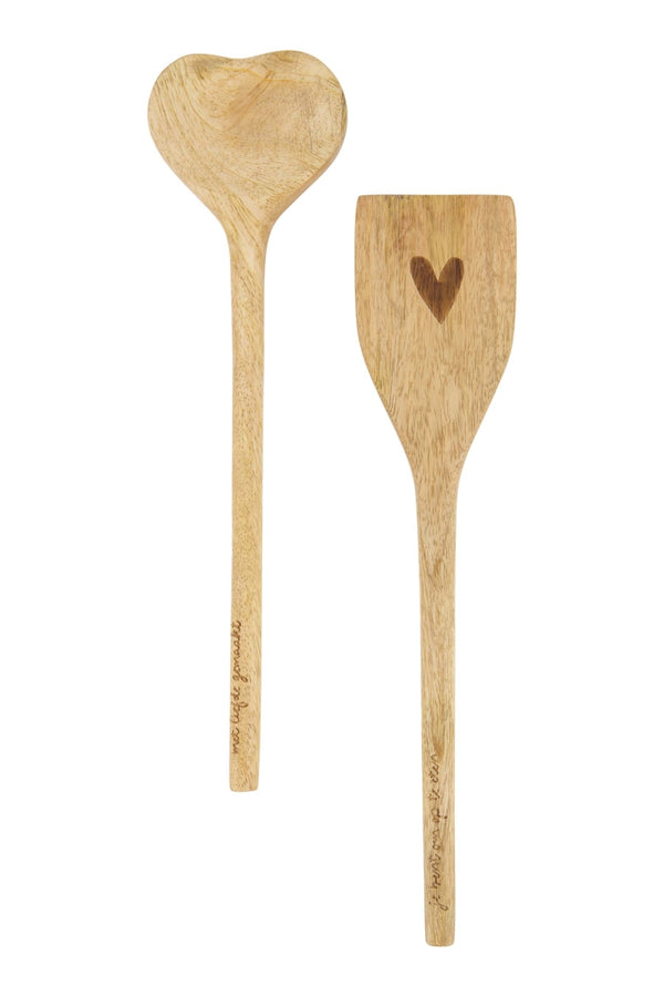 Lepel hout hartvorm