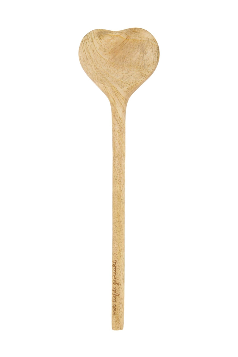 Lepel hout hartvorm