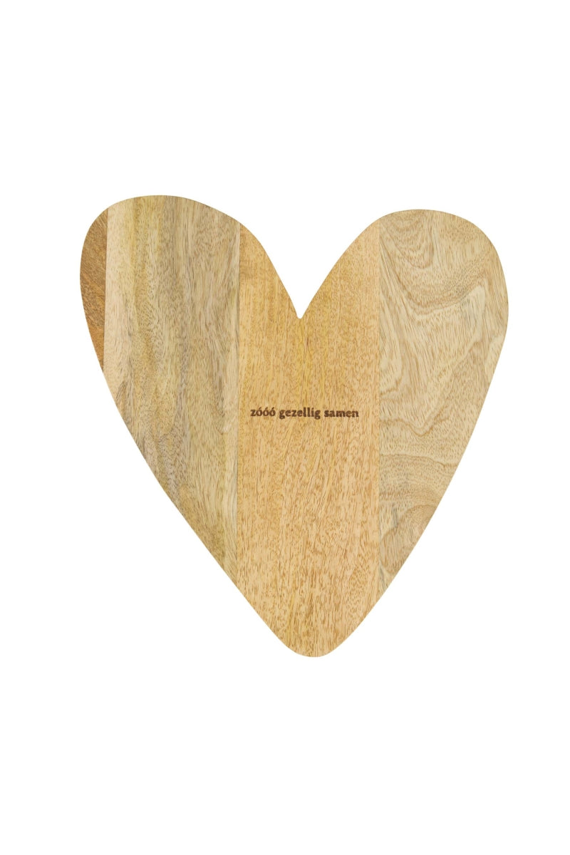 Serveerplank hout hartje