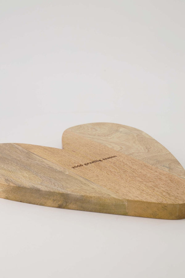 Serveerplank hout hartje