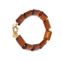 Armband - shiny brown