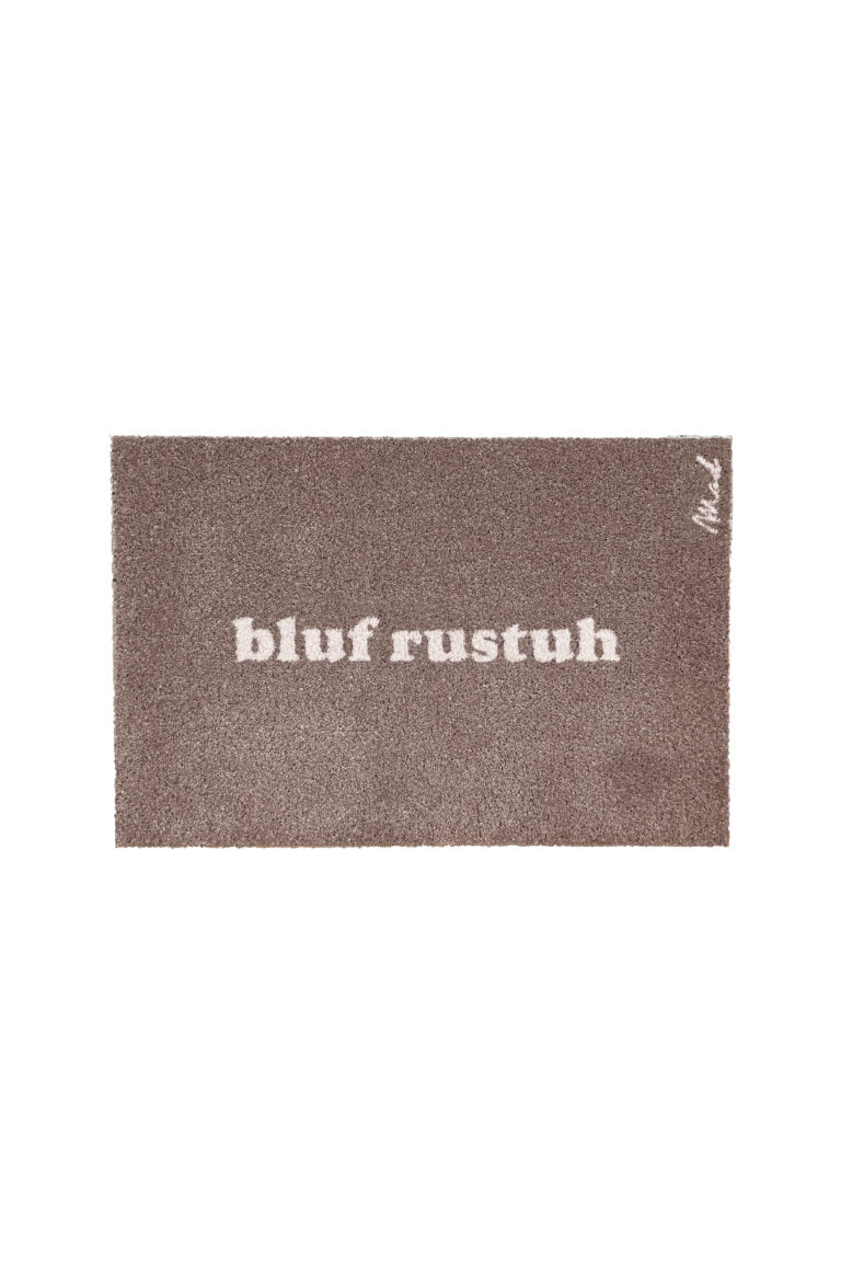 Vloermat 'bluf rustuh' (Cindy)