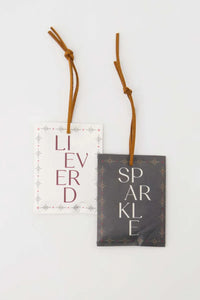 Set van 2 geurzakjes 'lieverd/sparkle'