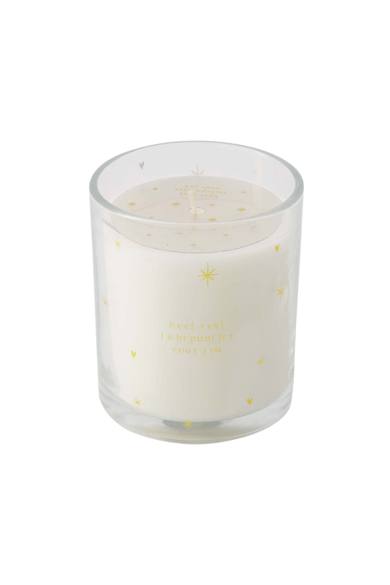 Geurkaars 'heel veel lichtpuntjes voor jou'