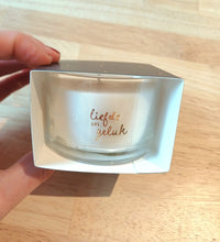 Geurkaars in wikkel 'liefde en geluk'