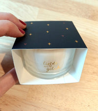 Geurkaars in wikkel 'liefde en geluk'