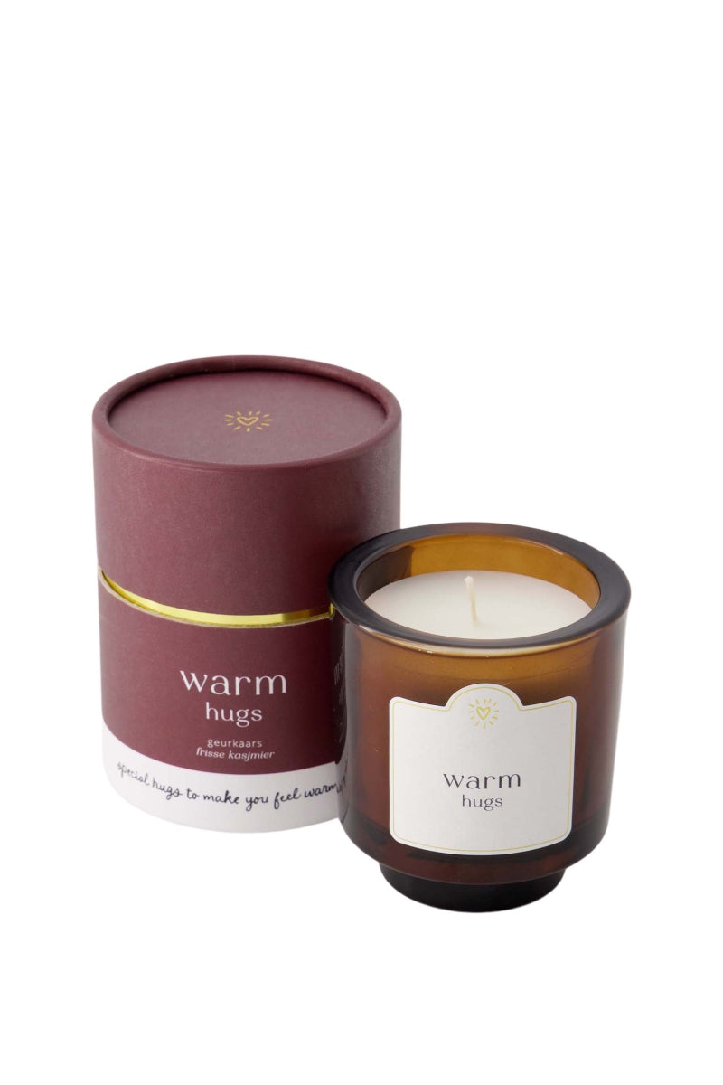 Geurkaars in koker 'warm hugs'