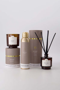 Geurkaars in koker 'puur geluk'