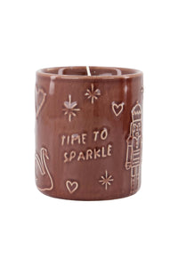Geurkaars keramiek 'time to sparkle'