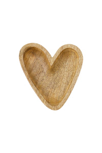 Houten kom hartje S