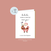 Dubbele kaart voor centje - Ho ho ho, hier e centje voe jou!