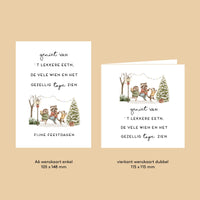 Geniet van 't lekkere eetn, de vele wien en het gezellig tope zien