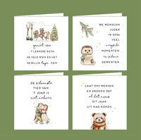 De Machtige Kerstkartjes Box (mix van 24 kaarten)