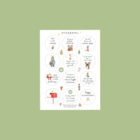 De Machtige Kerstkartjes Box (mix van 24 kaarten)