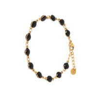 Armband - black round