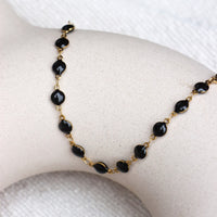 Armband - black round