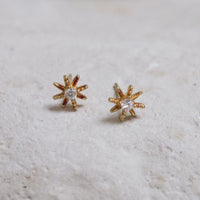 Oorbellen - sparkle gold (enkel)