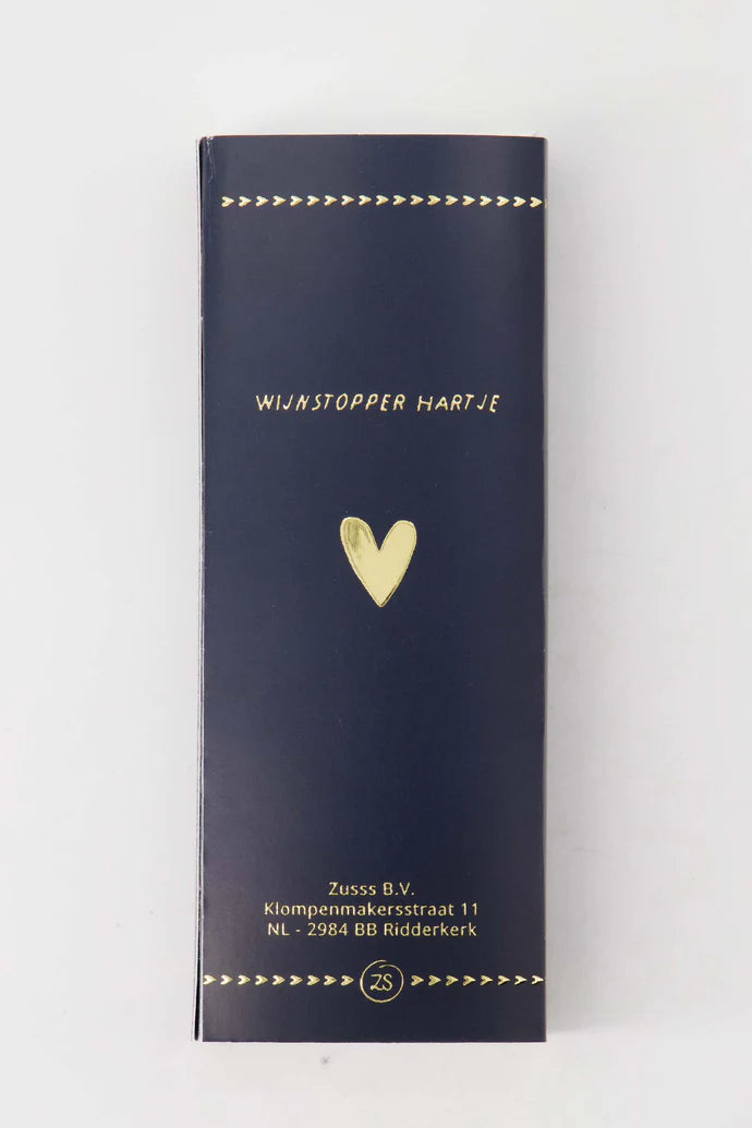 Wijnstopper hartje 'samen'