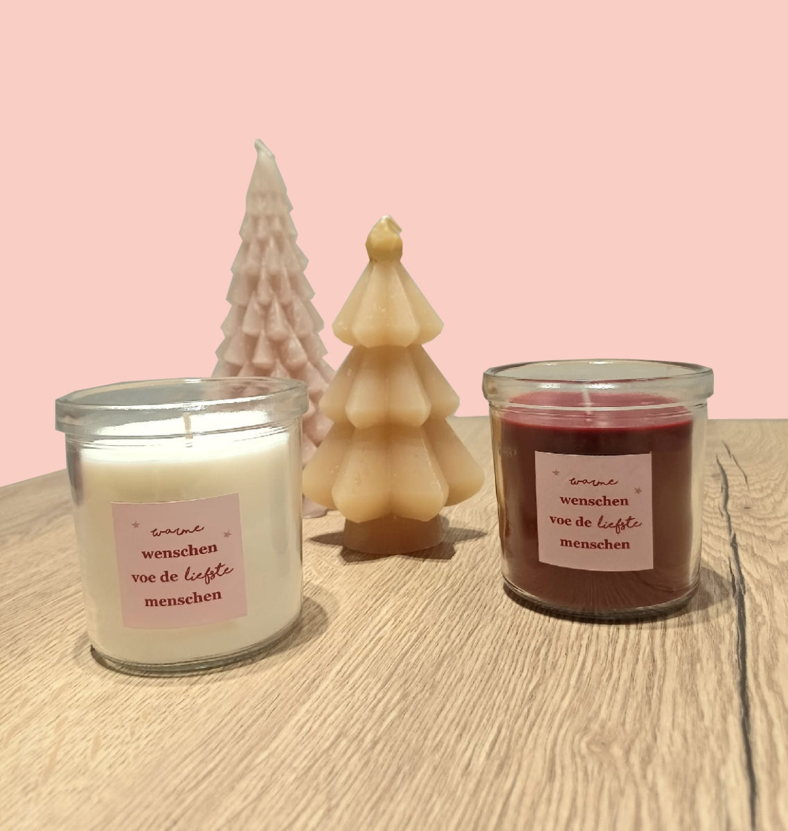 Geurkaars 'warme wenschen...'