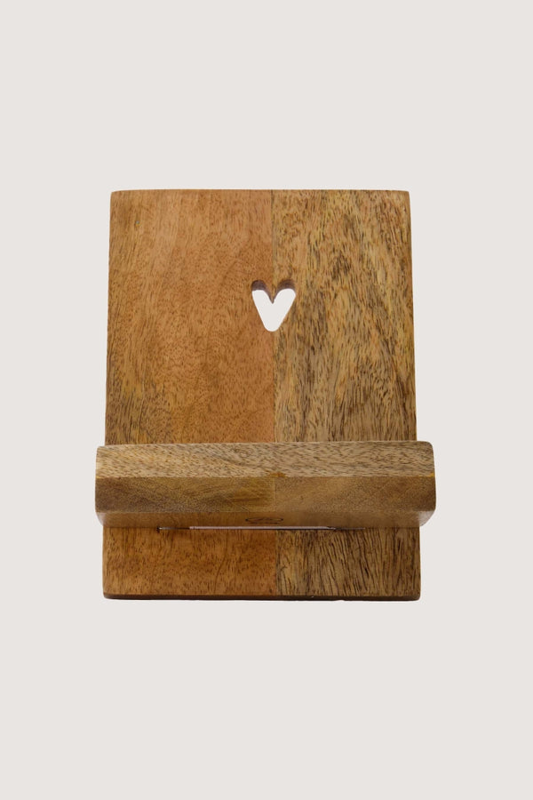 Boekenstandaard hout - hartje