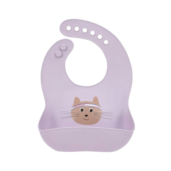 Silicone slabbetje - Tiny Team Cat