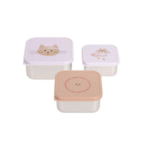 Snackbox set 3 doosjes - Tiny Team Cat
